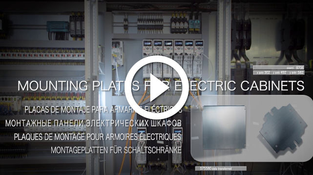 Mounting plates for electric cabinets video